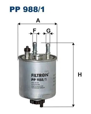 FILTRON PP988/1 Yakıt Filtresi 7701478277 resmi
