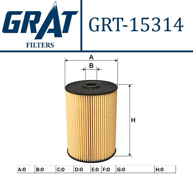 GRAT 15314 Yakıt Filtresi 1K0127434B resmi