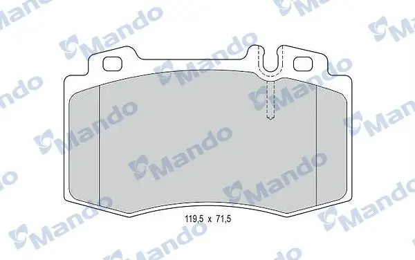 MANDO MBF015668 Ön Fren Balatası resmi