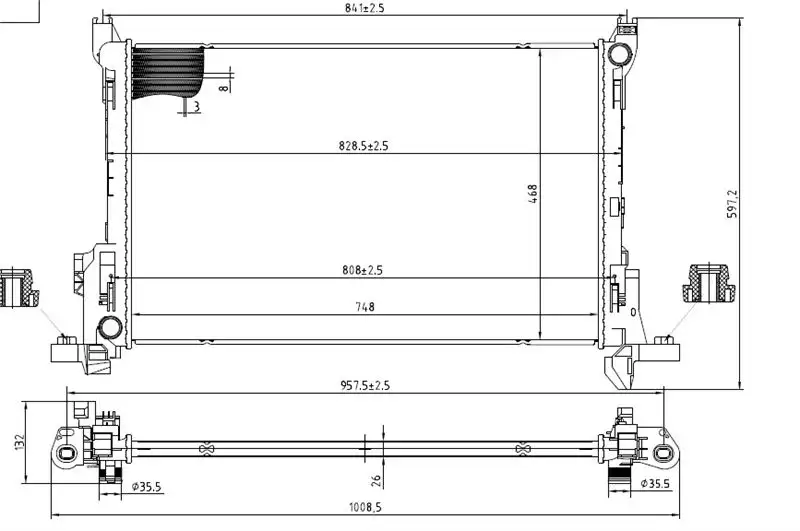 MGA 80484 Radyatör 214103569R resmi
