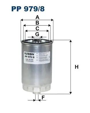 FILTRON PP979/8 Yakıt Filtresi 319222W000 resmi