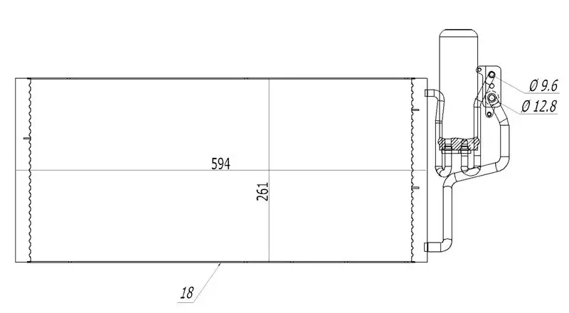 MGA 82272 Klima Radyatörü 1850087 resmi