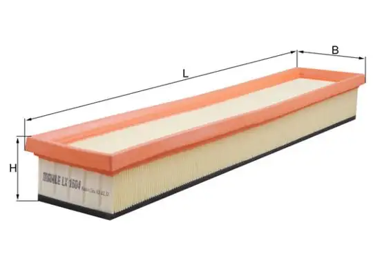 MAHLE LX1604 Hava Filtresi C2S26965 resmi