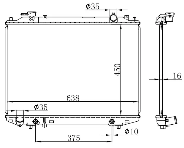ORIS BMZ032026 Radyatör WL2215200C resmi