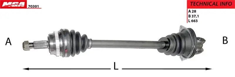 MGA 70301 Ön Aks (Sol) 8200485578 resmi