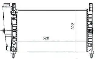 MGA 80900 Radyatör 46551218 resmi