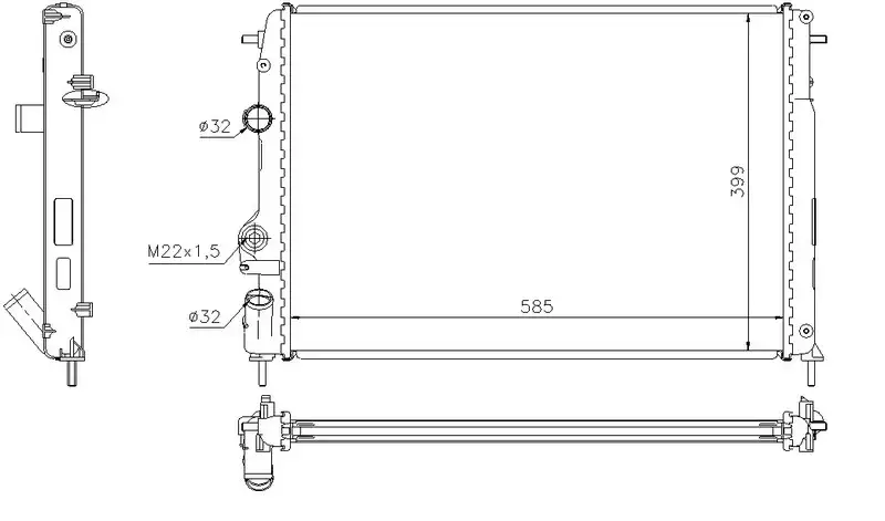 ORIS MRN001023 Radyatör 7701352976 resmi