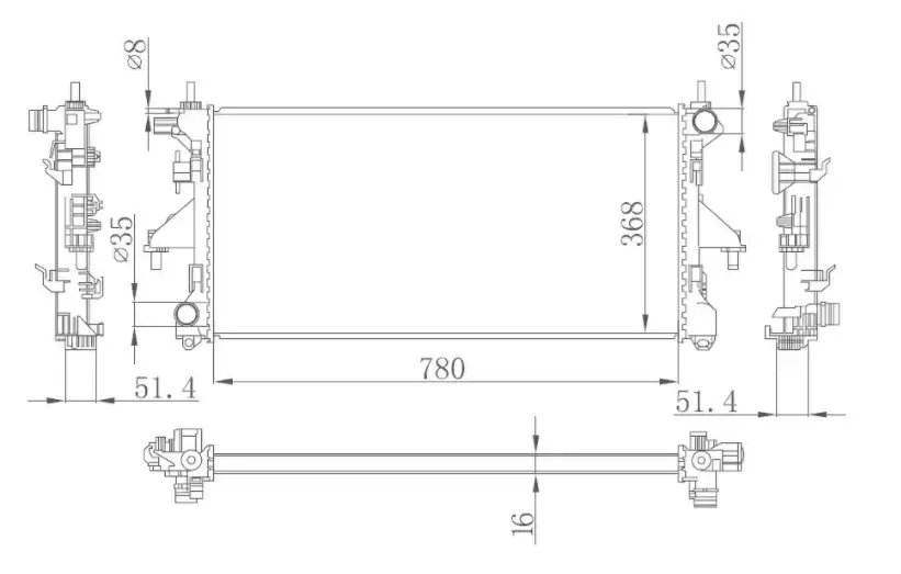 ORIS BFI024016 Radyatör resmi