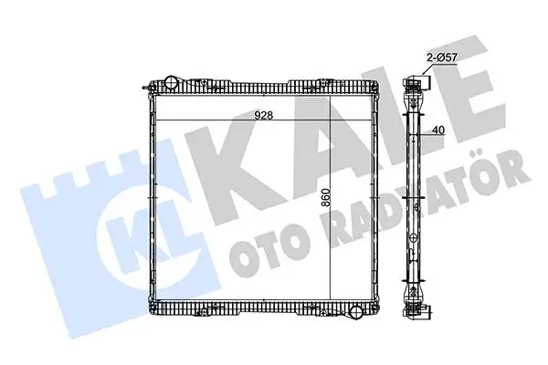 KALE 352830 Radyatör 1776026 resmi