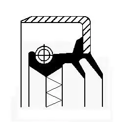 CORTECO 12011324B (82011324) Aks Keçesi 1522896 resmi