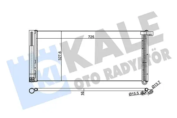 KALE 343190 Klima Radyatörü 97057311101 resmi