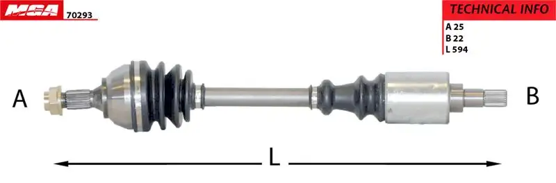 MGA 70293 Ön Aks (Sol) 3272Y7 resmi