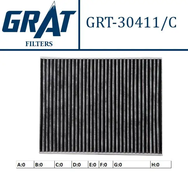 GRAT 30411C Polen Filtresi (Karbonlu) 64119237555 resmi