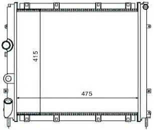 MGA 80395 Radyatör 7700312858 resmi