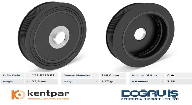 KENTPAR K12001 Krank Kasnağı 8200267867 resmi