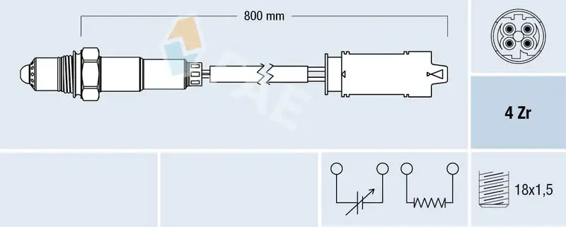 FAE 77237 Oksijen Sensörü 11781739847 resmi