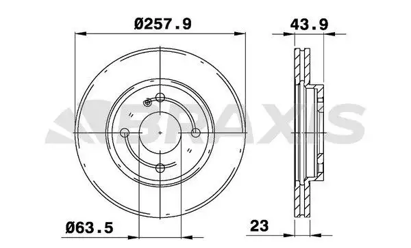 BRAXIS AE0029 Ön Fren Diski resmi