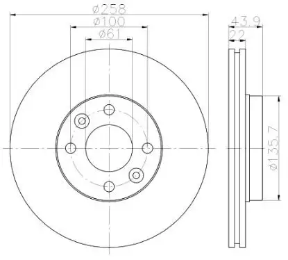 MGA 50413 Ön Fren Diski 402061200R resmi