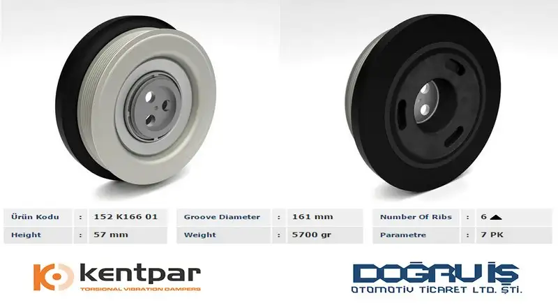 KENTPAR K16601 Krank Kasnağı resmi