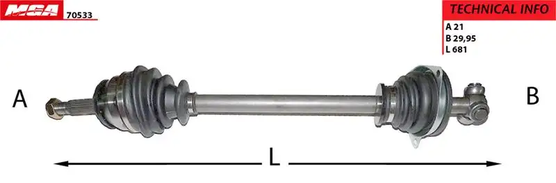 MGA 70533 Ön Aks (Sol) 8200985010 resmi