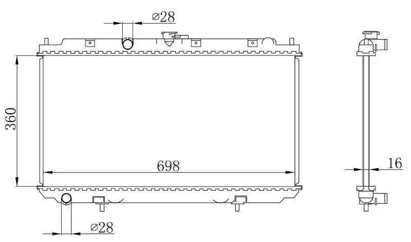 ORIS BNI250016 Radyatör 21410BM402 resmi