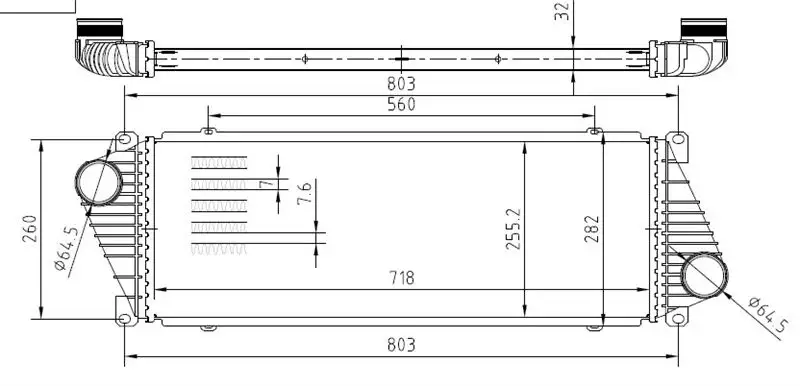 MGA 80528 Turbo Radyatörü 9015010701 resmi