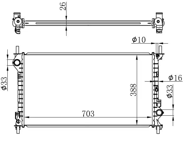 ORIS BFR174026 Radyatör 1365996 resmi