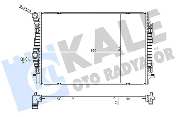 KALE 357270 Radyatör resmi
