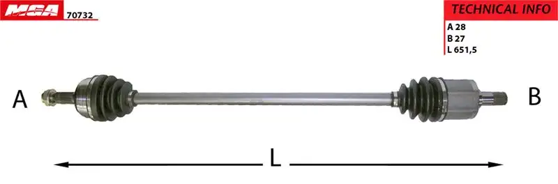 MGA 70732 Ön Aks (Sol) resmi