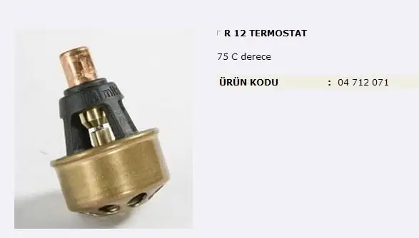 MITA 04712071 Termostat 7701348375 resmi