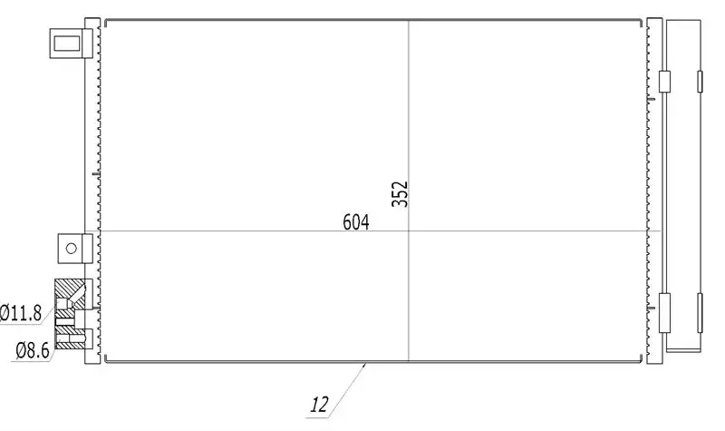 MGA 82263 Klima Radyatörü 51785214 resmi