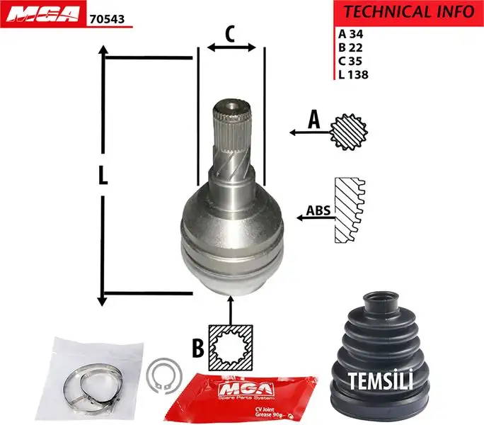 MGA 70543 Aks Kafası (İç) 96489845 resmi