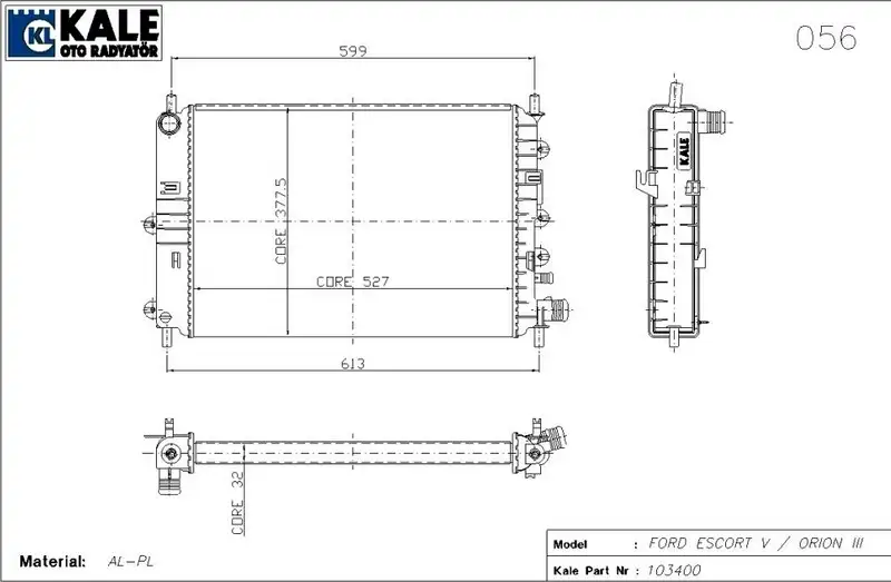 KALE 0210172AL Radyatör resmi