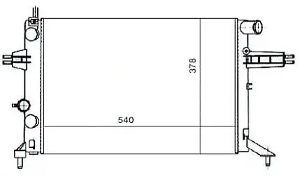 MGA 80159 Radyatör 1300213 resmi