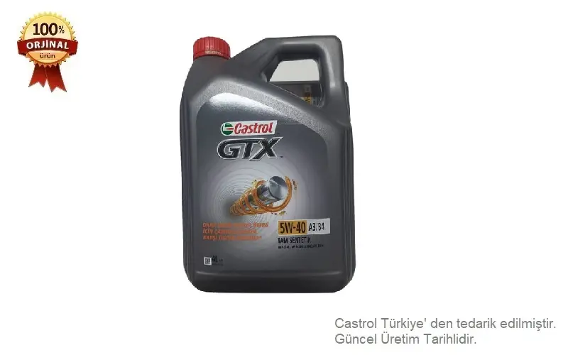 CASTROL 5w40 Gtx (4 Litre) resmi