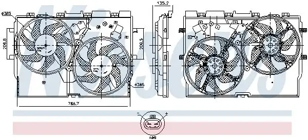 NISSENS 850004 Fan Motoru resmi