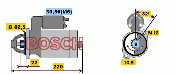 BOSCH 0001107108 Marş Motoru resmi