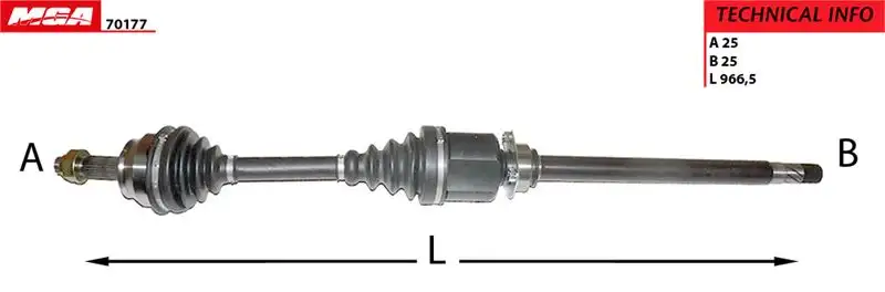 MGA 70177 Ön Aks (Sağ) 51815194 resmi