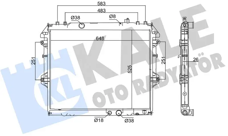 KALE 352600 Radyatör resmi