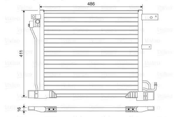 VALEO 814454 Klima Radyatörü 921103DD0A resmi