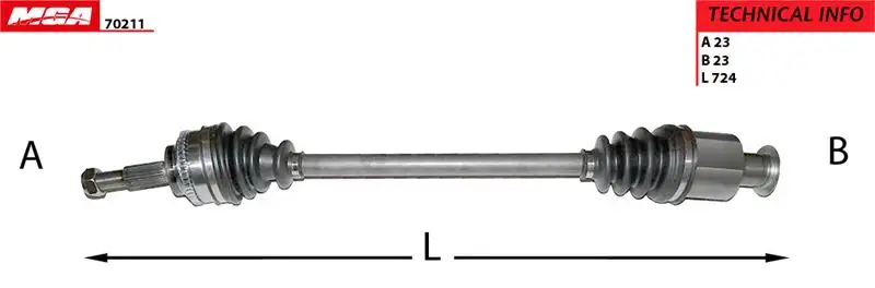 MGA 70211 Ön Aks (Sağ) 8200626032 resmi