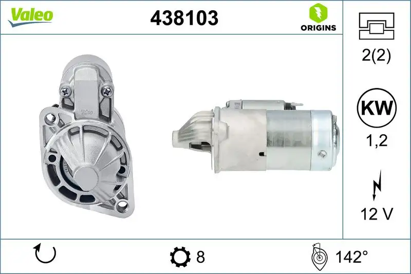 VALEO 438103 Marş Motoru resmi