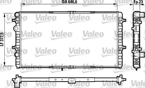 VALEO 732698 Radyatör 6K0121253BC resmi