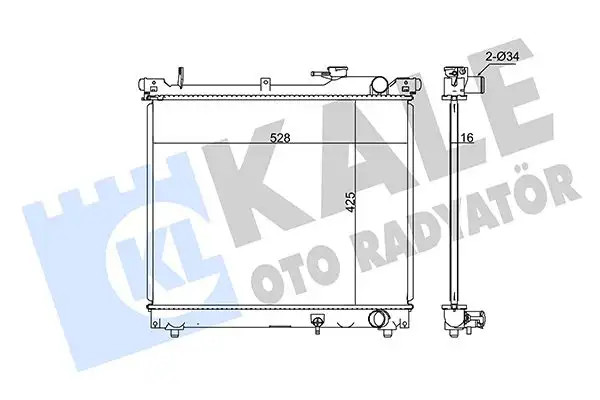 KALE 348125 Radyatör 1770066D02 resmi
