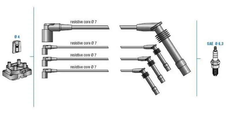 DODUCO 7816 Buji Kablosu resmi