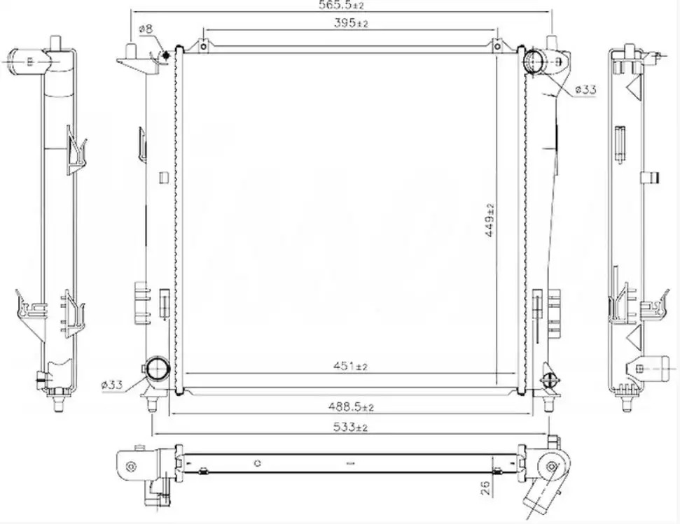 ORIS BKI901026 Radyatör 253101H610 resmi
