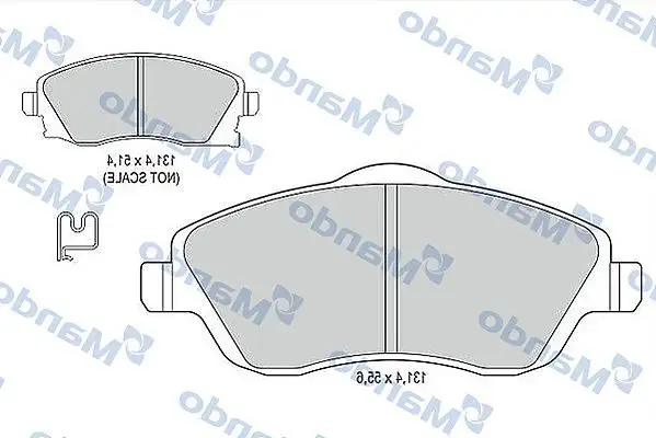 MANDO MBF015178 Ön Fren Balatası resmi
