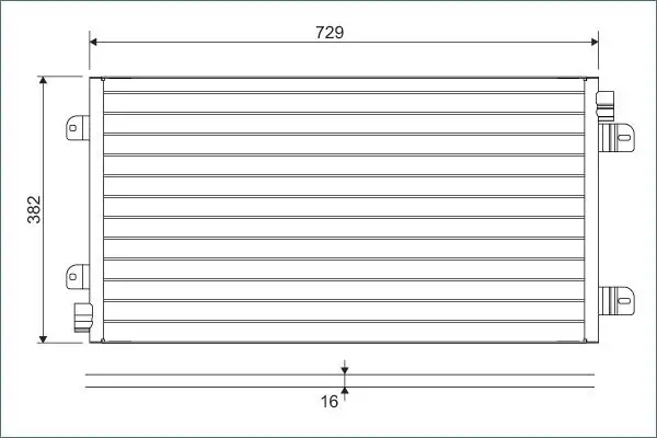 VALEO 817689 Klima Radyatörü resmi
