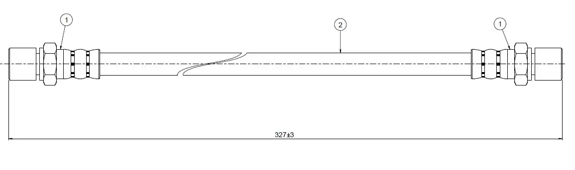 CAVO C800419A Arka Fren Hortumu 9094702780 resmi