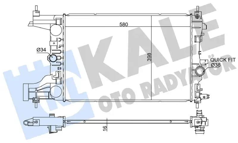 KALE 349200 Radyatör resmi